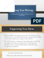 Aceing Your Writing Powerpoint JB Version