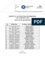 Tabel Activitate