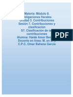 Clasificación de Las Contribuciones