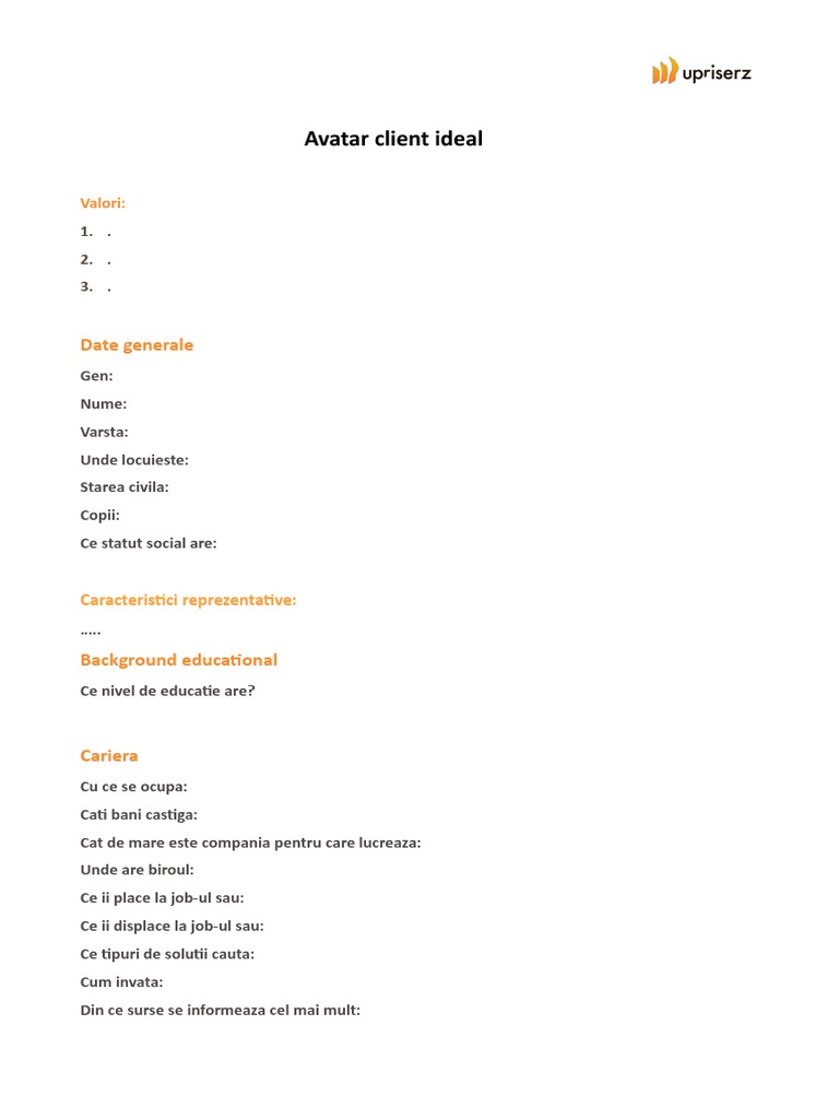 Avatar+client+template +++exemplu PDF | PDF