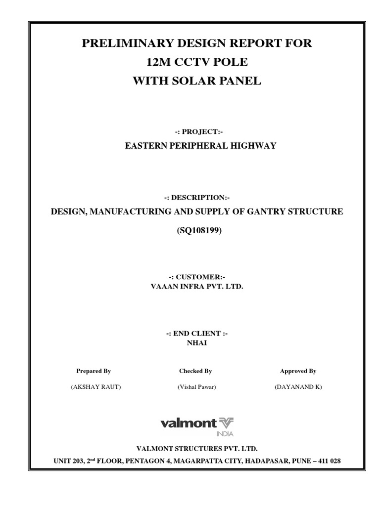 Pole W Solar Panel - Design Report | PDF | H.264/Mpeg 4 Avc | Infrared