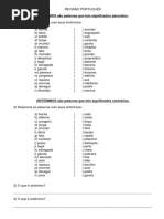 Revisão Português