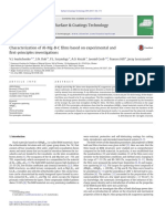 Characterization of Al MG B C Films Based On Experime 2017 Surface and C...