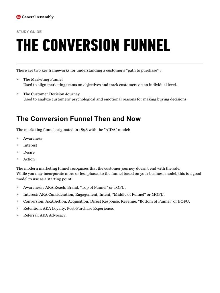 The Conversion Funnel Then and Now | PDF | Microeconomics | Marketing