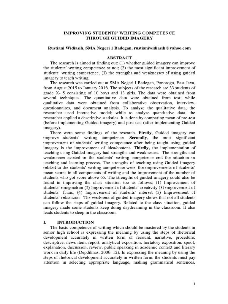 Improving Students Writing Competence TH PDF | PDF | Teachers | Action ...
