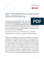 Child Soldiers and The Psycho-Social Eff PDF