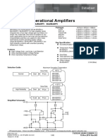 Low Noise Operational Amplifiers: Datasheet