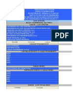 Dimensões e esforços de laje central de ponte