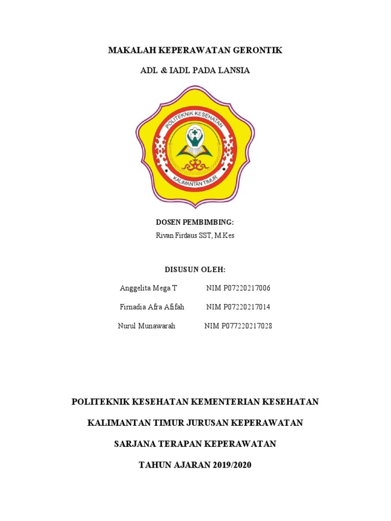 Adl Iadl PDF | PDF