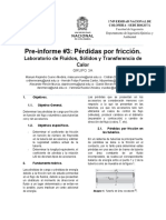 Pre-Informe 3 - Pérdidas Por Fricción