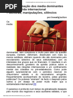 A Desinformação Dos Media Dominantes Acerca Da Vida Internacional