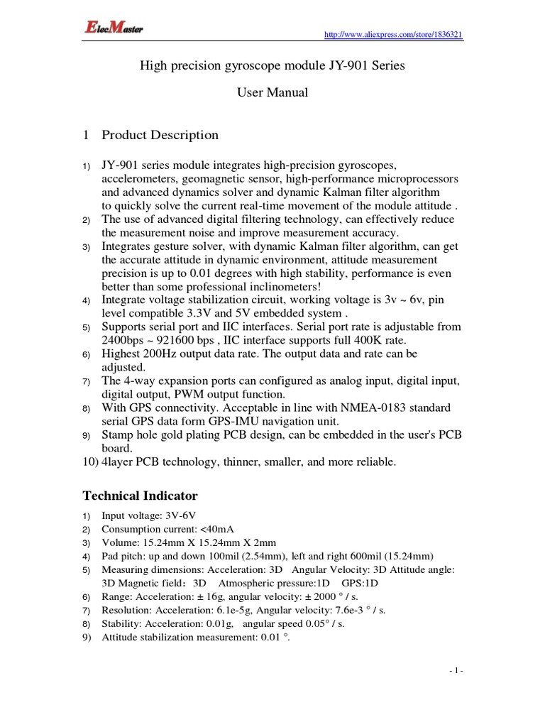 St Gyroscope Manual : Discovery kit with STM32F303VC MCU – SYTH