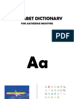 Alphabet Dictionary: For: Katherine Mcintyre
