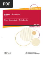 Secundaria Ateneo Didáctico #2 Ciclo Básico Lengua Carpeta Coordinador
