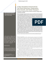 A New Simulation Framework For Soil-Root Interaction, Evaporation, Root Growth, and Solute Transport