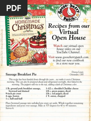 Homemade Christmas Open House Recipes