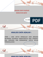 Analisa Dan Validasi Data