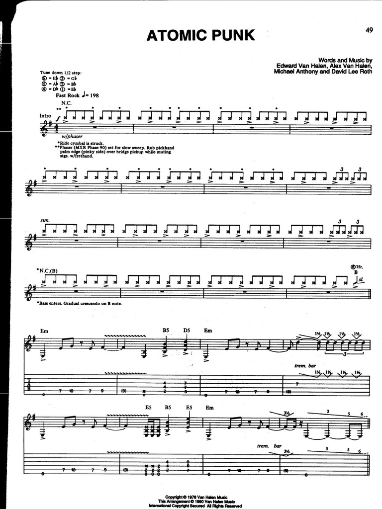 Van Halen - Atomic-PUNK | PDF