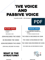 Active Voice and Passive Voice