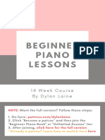 Free Sample - Beginner Piano Lessons (E-Book)
