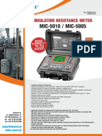 MIC-5010 / MIC-5005: Insulation Resistance Meter