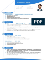 Blue Resume For IT Engineer-WPS Office