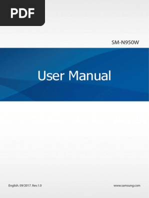 Samsung Note 8 Manual
