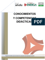 Conocimientos y Competencias Didacticas. Docentes PDF