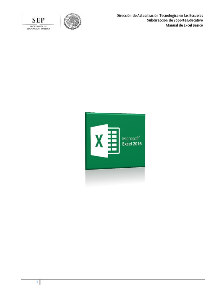 Manual Básico de Excel para Escuelas | PDF | Point and Click ...