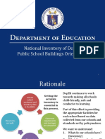 National Inventory of Deped Public School Buildings Orientation