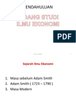 Bidang Studi Ilmu Ekonomi PDF