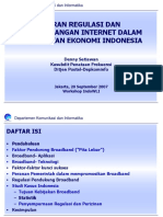Peran Regulasi Broadband Ekonomi Indonesia