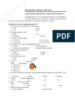 English Level 1 & 2 Worksheet for Elementary Students