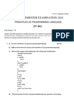 KIIT University PPL (IT 401) Paper