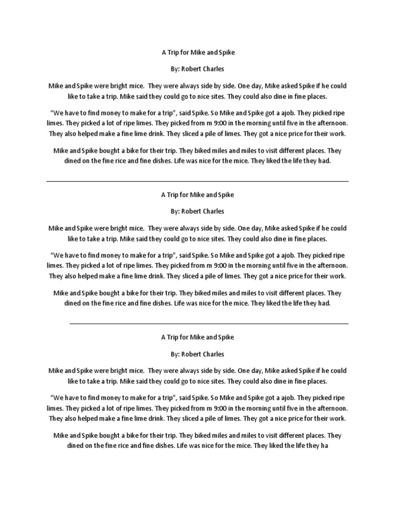 A Trip For Mike and Spike | PDF | Cuisine | Asian Cuisine