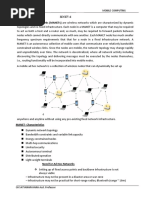 Mobile Ad Hoc Networks (Manets) Are Wireless Networks Which Are Characterized by Dynamic