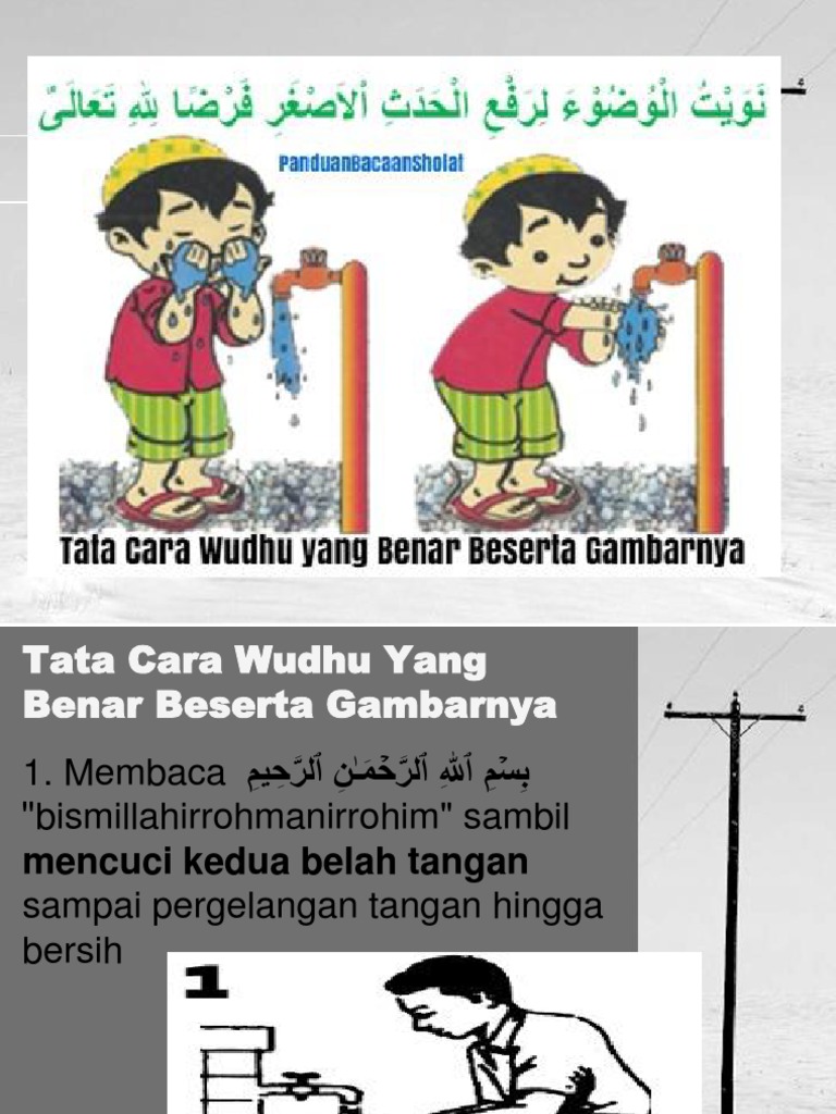 Tata Cara Wudhu Okeeeee 1 X Pptx