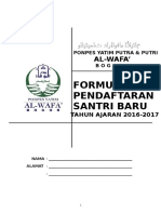 Formulir Pendaftaran Santri Baru 1