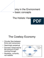 The Economy in The Environment - Basic Concepts The Holistic View