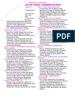 12 Stages - Study Plan For Public Administration PDF