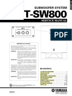 YST-SW800 Subwoofer Service Manual