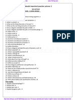 11th Bio Botany Important Questions For Volume 1 PDF