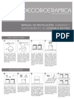 Manual de Instalación Cuidados y Mantenimiento de Cerámica en Piso PDF