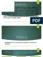 Reglamentación de la gestión integral de residuos sólidos