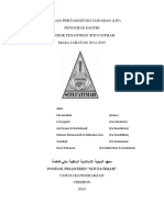 Laporan Pertanggung Jawaban (LPJ) Pengurus Santri Pondok Pesantren Siti Fatimah MASA JABATAN 2014-2015