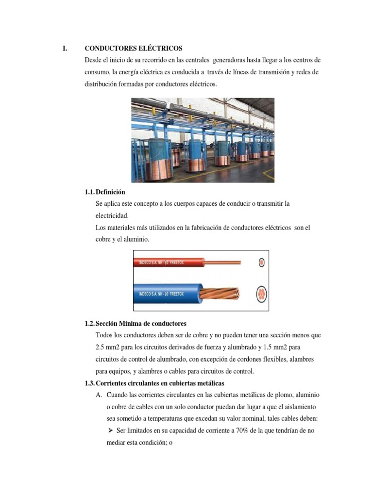 Conductores Eléctricos | PDF | Tubería (transporte de fluidos) | Cobre