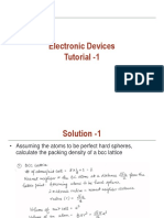 Electronic Devices Tutorial - 1