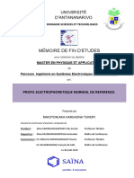 Profil Electrophoretique Normal de Reference.