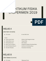 Briefing Praktikum Fisika Eksperimen 2019