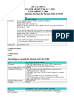 Uspv & Uspvm MICROCODE VERSION 60-05-17-00/00 RELEASED 02/11/2010 Newly Supported Features and Functions For Version 60-05-17-00/00